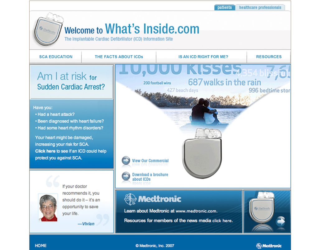 medtronic webpage